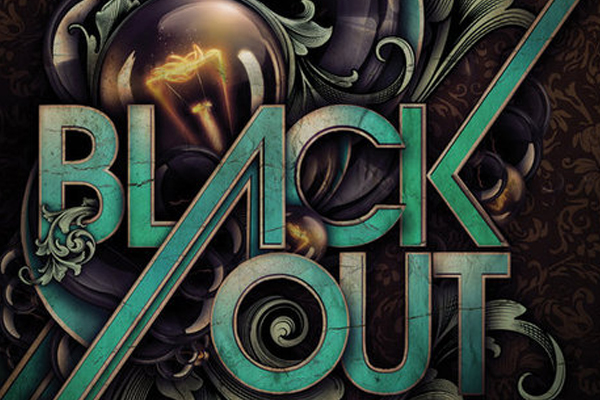 black out typography poster on behance