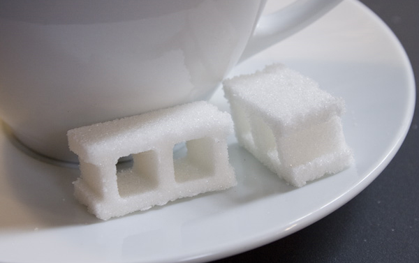 cinder block sugar cubes